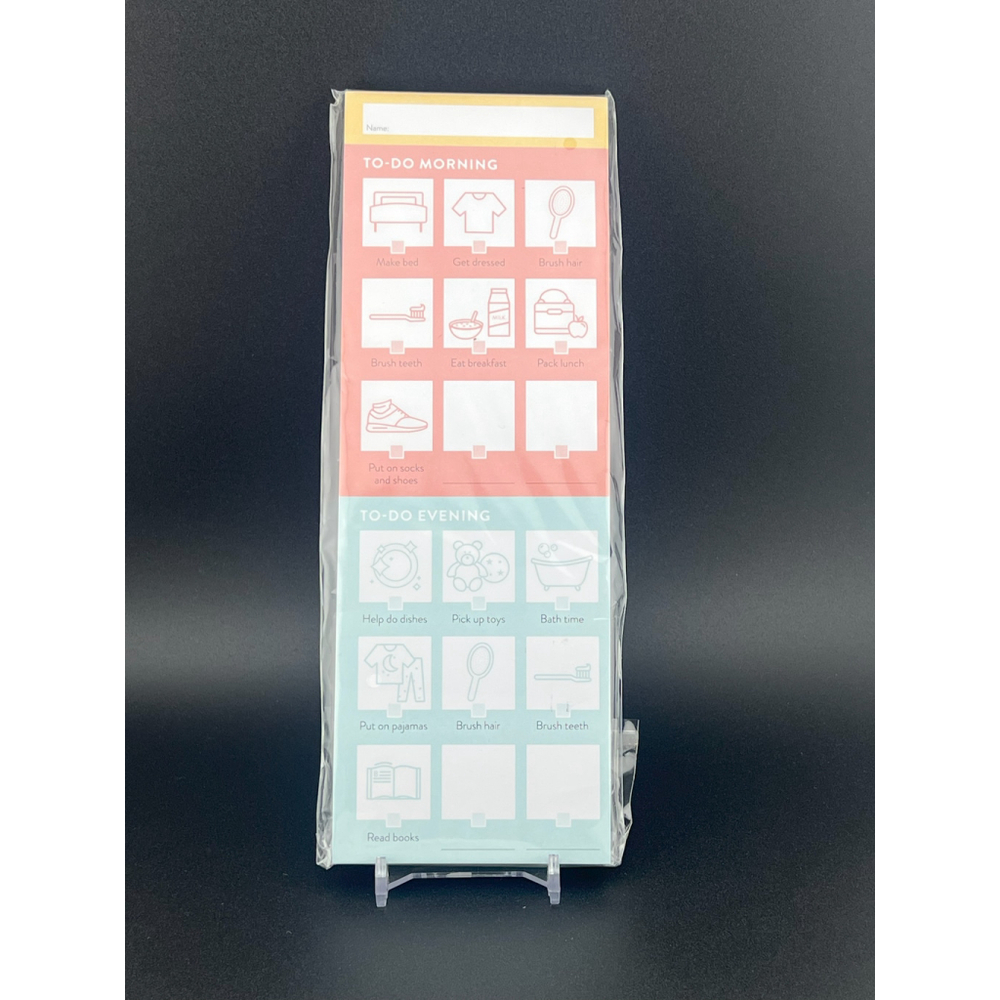 Kids Daily Routine Chore Chart Notepad Visual‎ Morning Evening Checklist New
